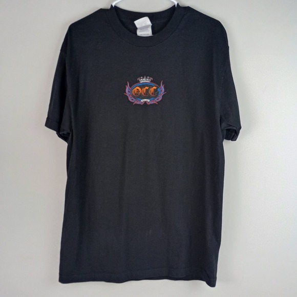 Alstyle Apparel & Activewear Other - Alstyle Apparel Mens L Black Biker Graphic Y2K Orange County Choppers Tshirt
